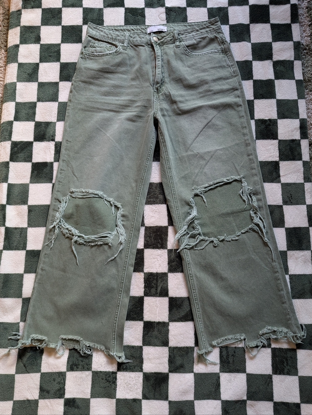 Vervet High Rise Wide Leg Ankle Pants